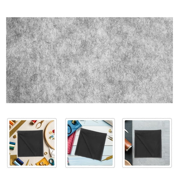 Baluue Black Fusible Bonding Web for Sewing Lightweight Double Sided Iron on Interfacing for Fabric