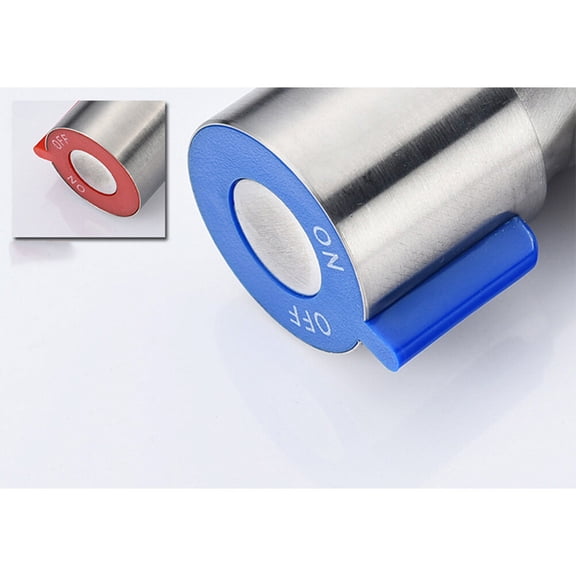 Baluue Bathroom Sink Angle Stop Red Stainless Steel 1Pcs for and Toilet Basin