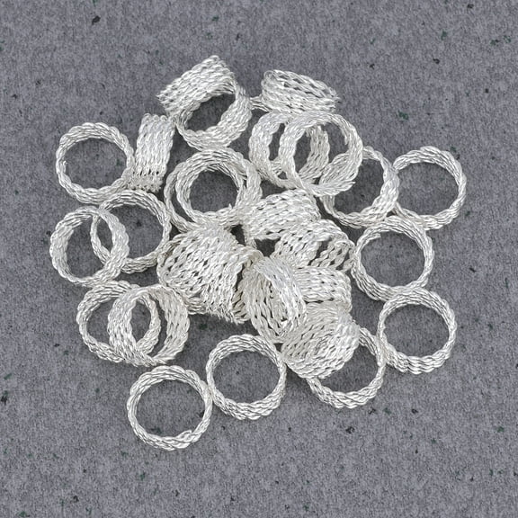 Baluue 30Pcs Dreadlock Beads and Hair Accessories, Wig Extensions Crimp , Braids Cuffs Clips for Hair Styling