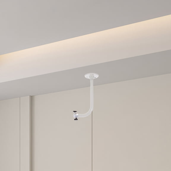 Baluue Durable Aluminum Camera Wall Mount Bracket L Shaped Security Camera Holder White
