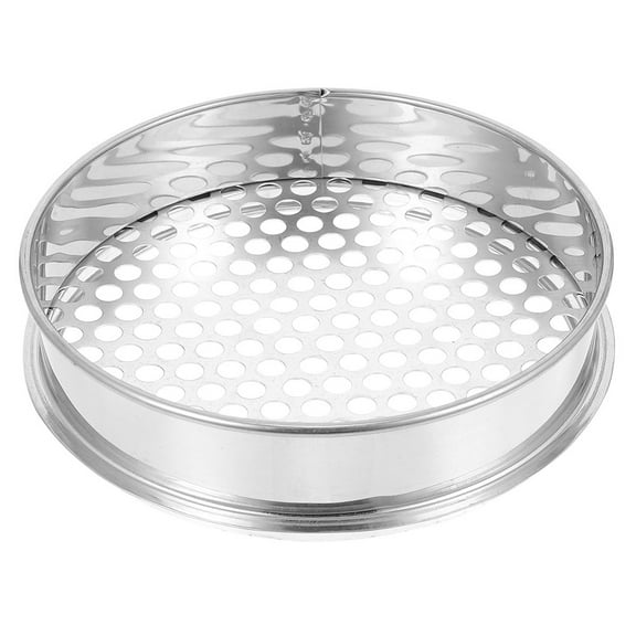 Baluue Durable Stainless Steel Garden Sieve for Daily Use Lightweight Silver Soil Sifter 12.5 Inch