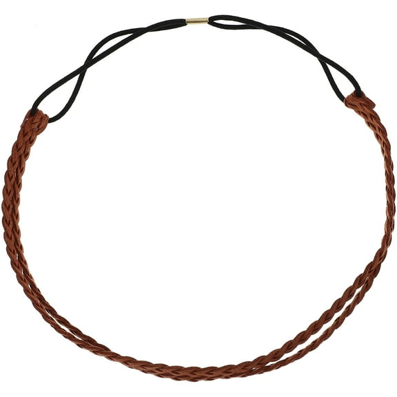 Baluue Headband Braid Brown Twisted Braid Hairband Comfortable to Wear Women Wedding 1Pack