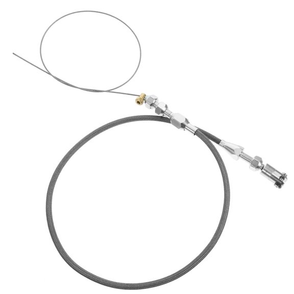 Baluue Engine Control Cable Line for Vehicle Throttle Exterior Silver Nylon 1Set