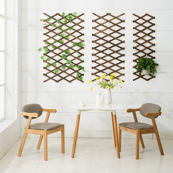 Baluue Expandable Lattice Fence Trellis Plant Support for Outdoor Garden 1Pack