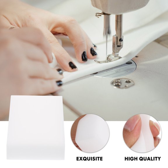 Baluue 8 Pieces High Density White Foam Needle Felting Sponges for Craft Projects and Wool Felting Tools
