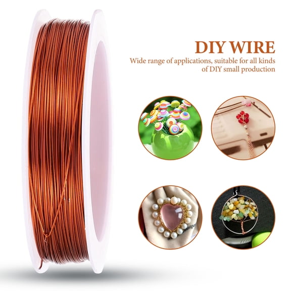 Baluue Galvanized Iron Wire Dark Red Handmade Artistic Wire for Jewelry Making and Crafts