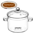 thumbnail image 1 of Baluue Glass Saucepan with Cover Stovetop Cooking Pot with Lid and Handles High Borosilicate Glass Cookware Pot, 1 of 10