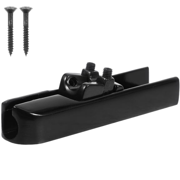Baluue Guitar Hardtail Bridge Metal Black Reduces Friction Practice 1Pack