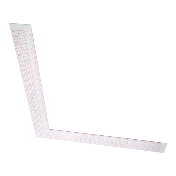 Baluue L Shape Plastic Ruler for Clothing Design and Pattern Grading Tool, and Precise Measuring Instrument