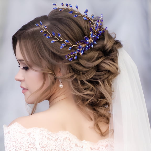 Baluue Homecoming Hair Accessories With Jeweled Hair Clips For Brides 7 Pieces