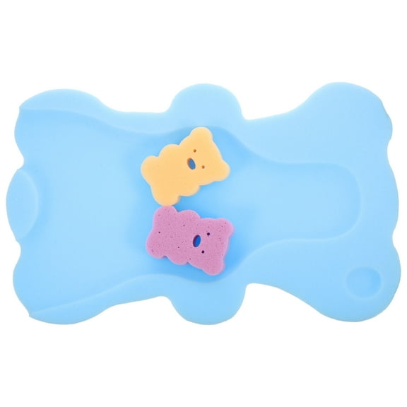 Baluue Toddler Bath Sponge Cushion Bath Sponge Mat PU Sponge 1Set