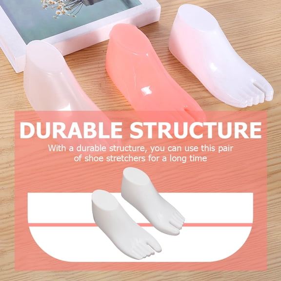 Baluue Sock Display Racks Shoe Supports White 5 Pairs 7.1x2.9x2.4in