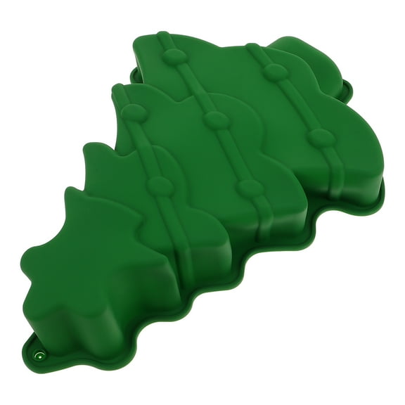 Baluue 1Pc Silicone Christmas Tree Muffin Mold for Holiday Kitchen Use