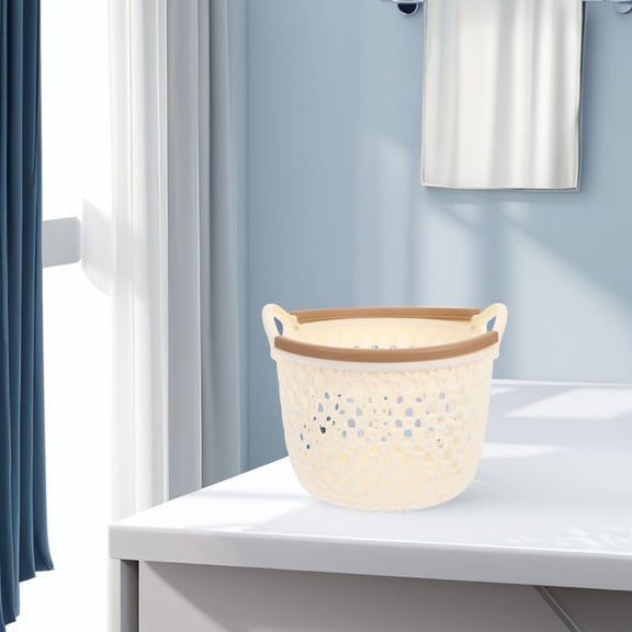 Baluue Large Capacity Flexible Laundry Basket in Beige, PP Material with Stylish and Practical Design