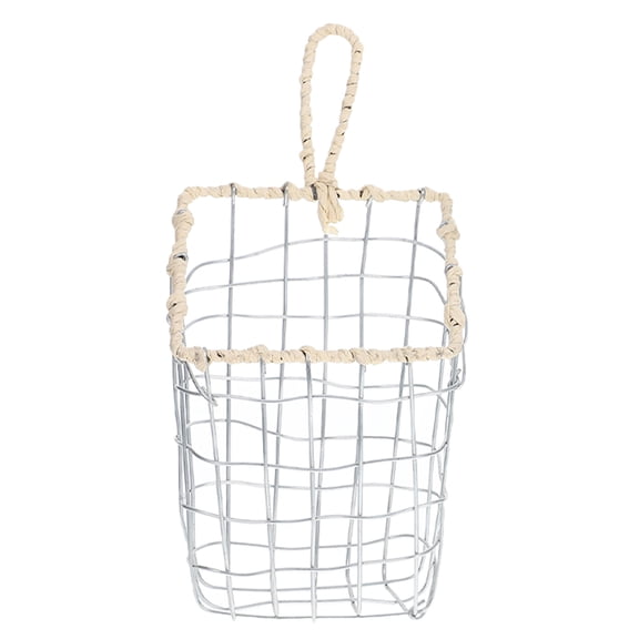 Baluue Metal Wire Wall Basket for Organizing Kitchen Snacks Fruits and Bread Storage
