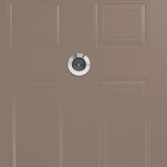 Baluue Peephole for Door Door Privacy Viewer Silver Glass with Home Security 1Set