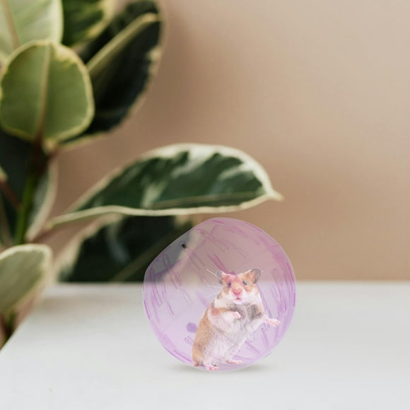 Baluue Pet Exercise Ball Pet Running Ball Toy Plastic Pink Portable Entertainment 1Pack