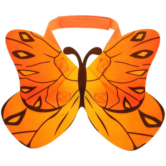 Baluue Pet Wing Photo Prop Cat Costume Orange Felt Quirky Design For Parties 1 PCS