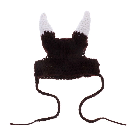 Baluue Pirate Dog Bandana and Cat Hat Set Plush Material Photo Shoot Prop for Pets