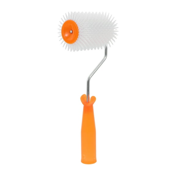 Baluue Plastic Spiked Cement Roller Tool for Paint with Durable Handle for Floor Self Leveling