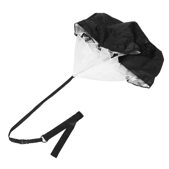 Baluue Resistance Parachute for Sport Training with Adjustable Waist Belt Plated Silver