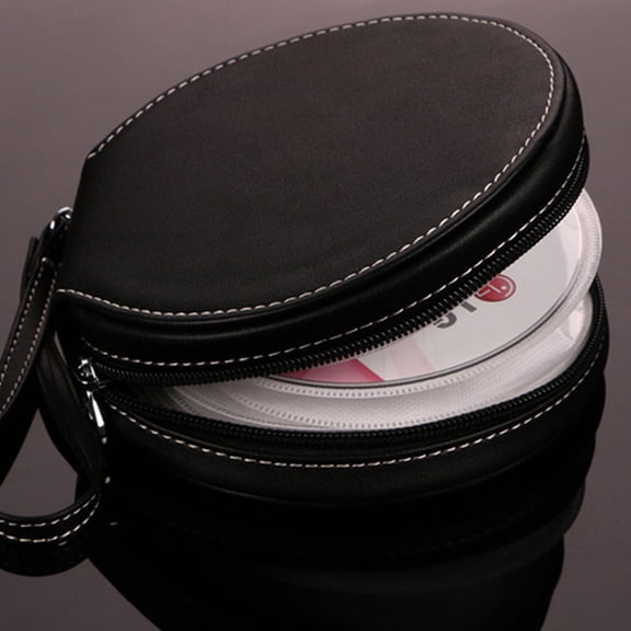 Baluue Portable Black Dvd Organizer with Large Capacity and Protective Inner Pages