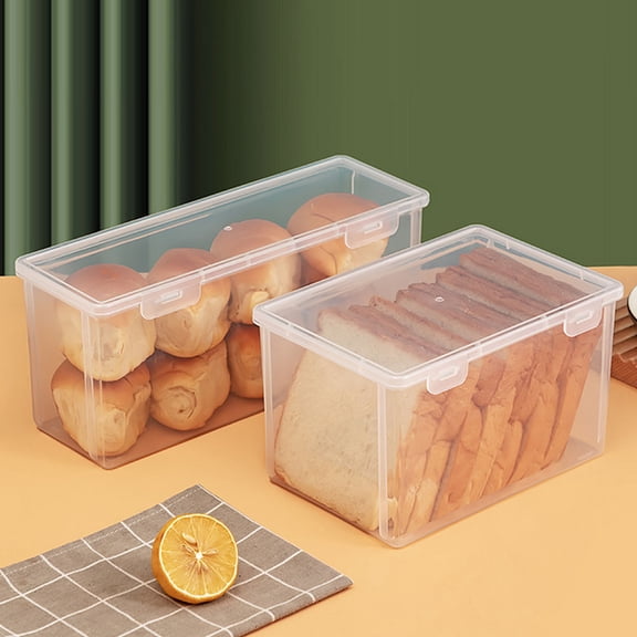 Baluue Practical Transparent Bread Box for Toast Storage and Fresh Keeping in Kitchen
