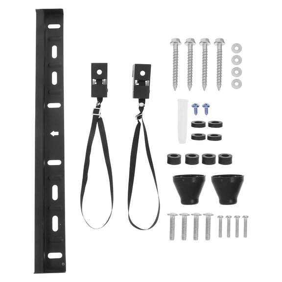 Baluue Recessed Outlet Box Tv Wall Mount Black Efficient Space-saving 1 Set