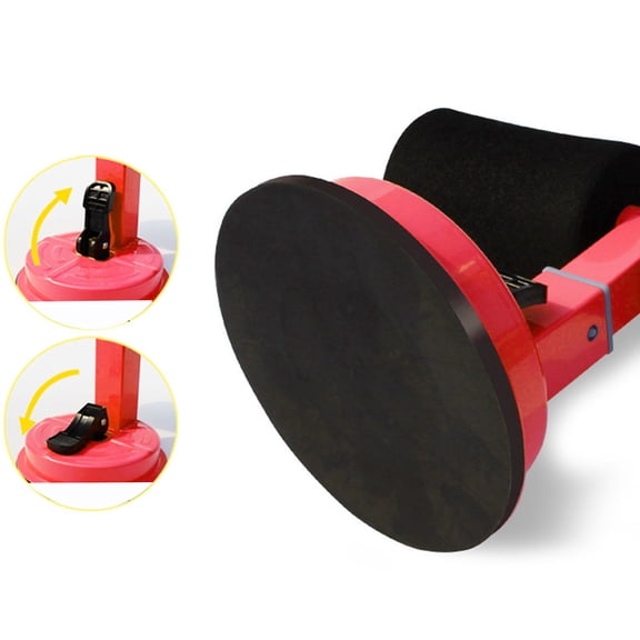 Baluue Red Abdominal Assist Exercise Bar with Smooth Non Slip Surface and Easy Installation