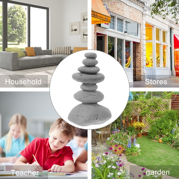 Baluue Rockery Decor,Garden Patio Stone Landscape Decoration Yard Stone Decoration Sand Table Ornament