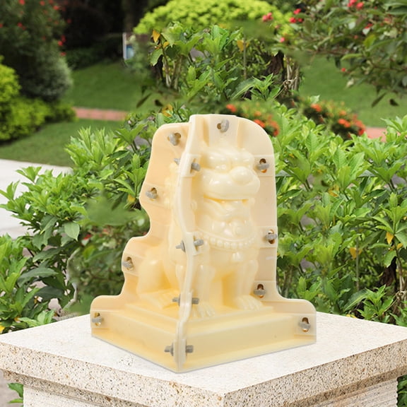Baluue Roman Column Balustrade Mold Beige Plastic for Easy DIY Projects