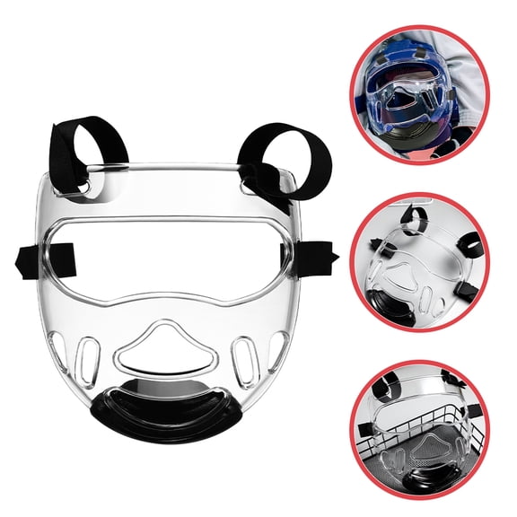 Baluue Shockproof Full Face Protector with Clear Design for Kickboxing and Martial Arts Training Safety