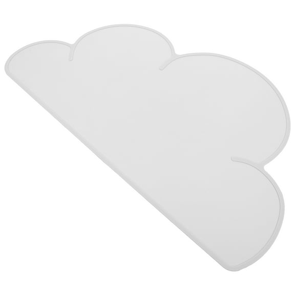 Baluue Simple Design Dog Bowl Mat Waterproof Silicone Mat for Pet Care 1Pack