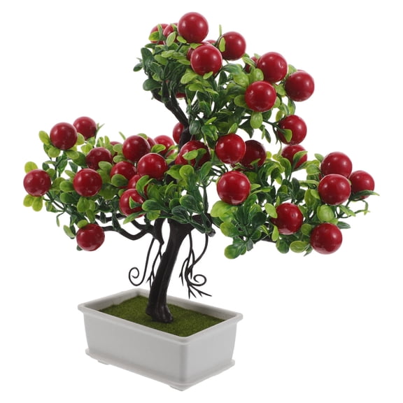 Baluue Multi Color Artificial Fruit Bonsai Tree for Living Room and Kitchen Decoration