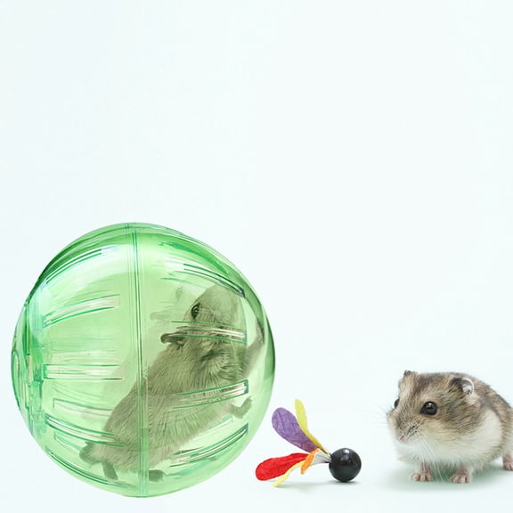 Baluue Light Green Plastic Hamster Balls For Hamsters Outdoor Exploration 1Pack 4.7In