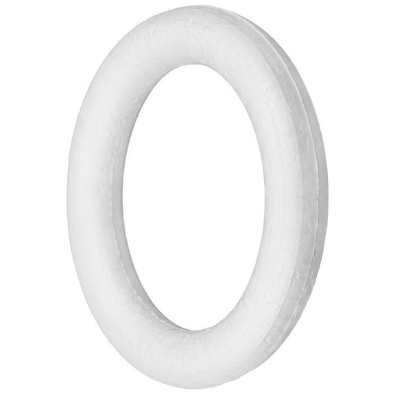 Baluue Soft Packing Material Foam Circle Ring White 1Pack Cuttable Craft Forms Round for Party Decoration