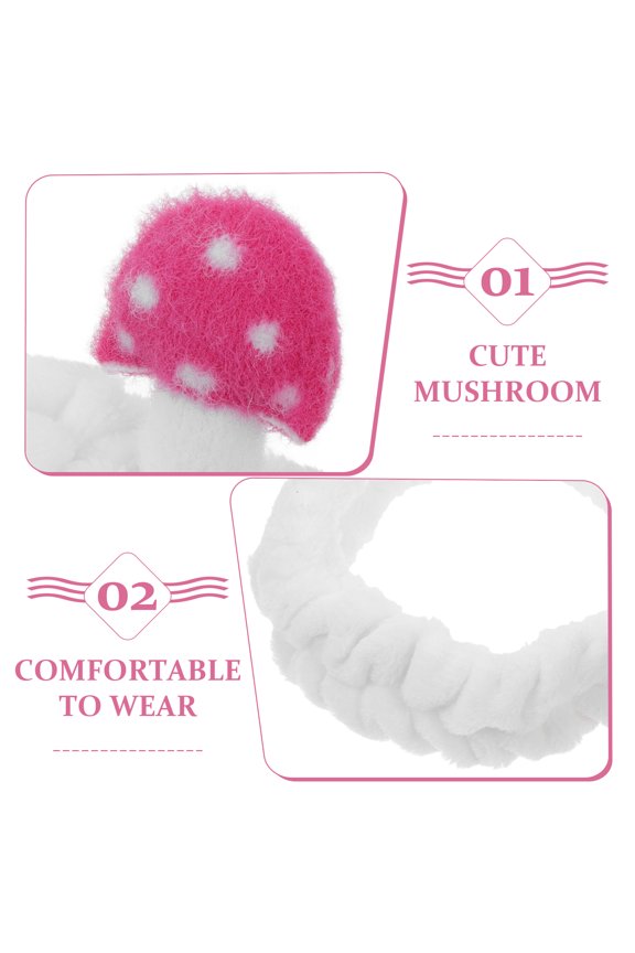 White Flannel Headband For Facial Care 1Set 6.7X6.3X1.6In