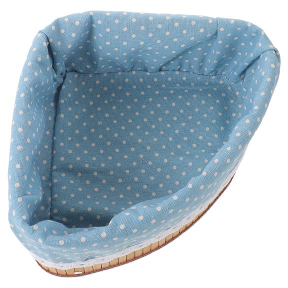 Baluue Space Saving Brown Corner Organizer Basket for Kitchen and Bedroom Decor