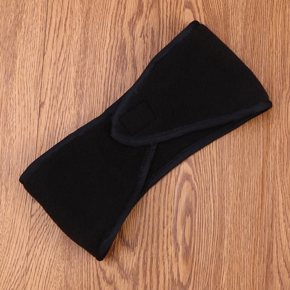 Baluue Sports Black Warm Hairband with Moisture Wicking and Stretchy Fit for Outdoor Activities