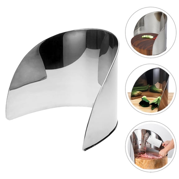 Baluue Stainless Chopping Board Splatter Shield Silver 1Pack for Kitchen Use