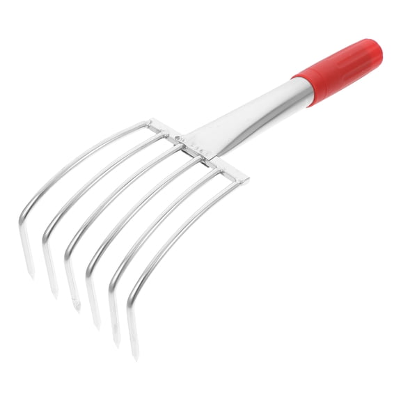Baluue Stainless Steel Clamming Rake with Comfortable Handle for Efficient Shell Digging and Beach Use