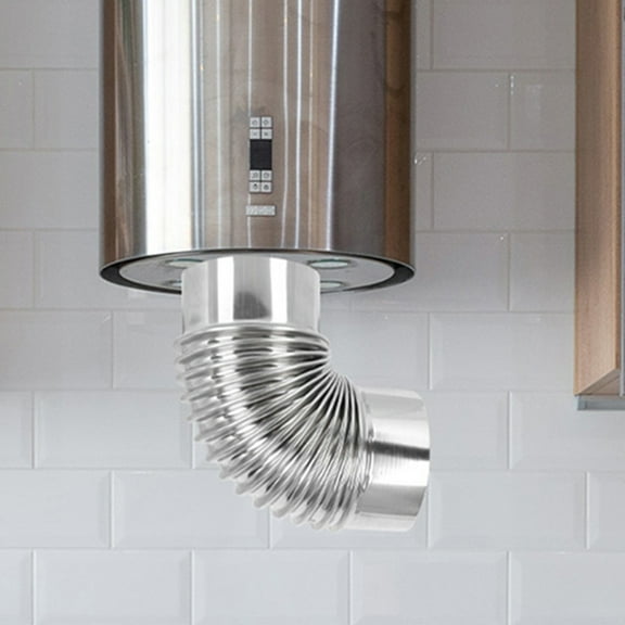 Baluue Flexible Silver Vent Hose for Chimney Flue and Stove Exhaust