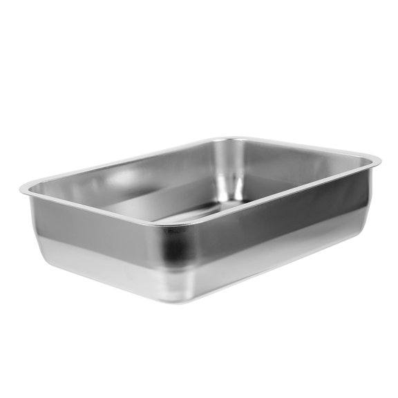 Baluue Sturdy Serving Tray With Handles Rectangular Commercial Use 1Pack
