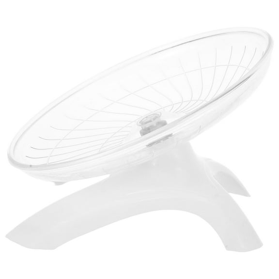 Baluue Sugar Glider Wheel Flying Saucer Abs White 1Set For Small Animals