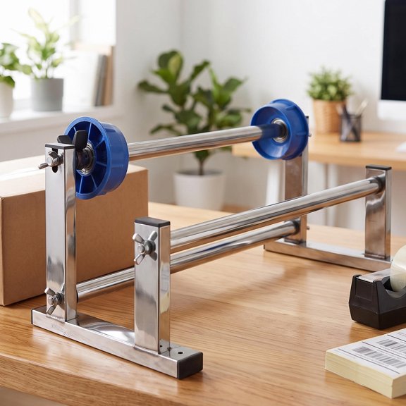 Baluue Table Wrap Dispenser Stand with Wide Film Compatibility for Manual Packaging Workflow