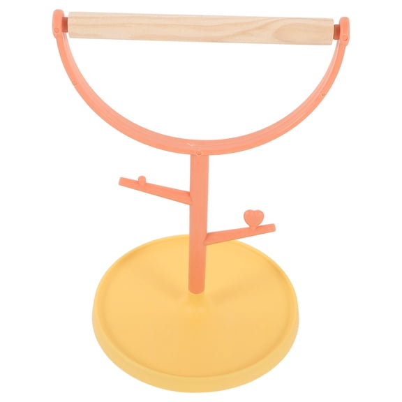 Baluue Tabletop Bird Stand Training Stand Wood 1Pcs for Pet Birds Home Training