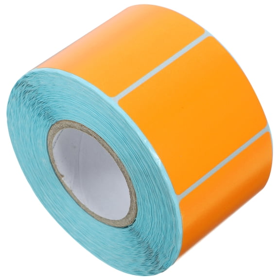 Baluue Thermal Postal Labels Roll Orange Self Adhesive Address Label for and Daily Use