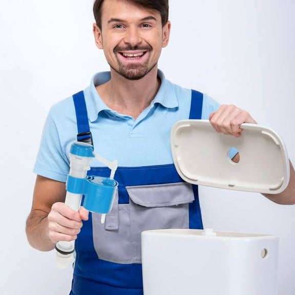 Baluue Water Inlet Valve Toilet Tank Fittings Blue ABS 1 Set