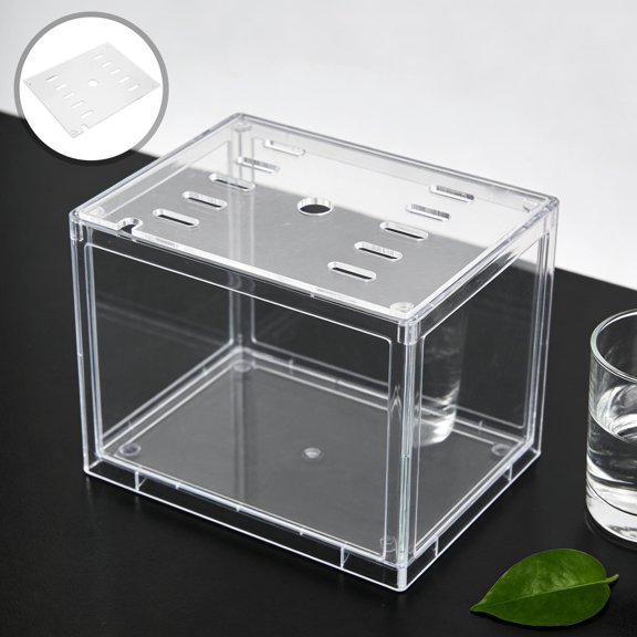 Baluue Transparent Acrylic Fish Tank Cover with Anti Jumping Design for Secure Aquarium Home Use