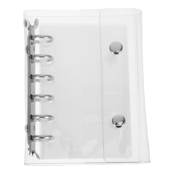 Baluue Clear PVC 6-Hole Soft Binder Cover Closure for Convenient Document Storage and Organization